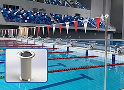 仰泳转身线标志杆